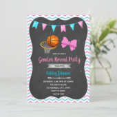 バスケットボールまたはボウズの性別による招待の表示 招待状 (スタンド正面)