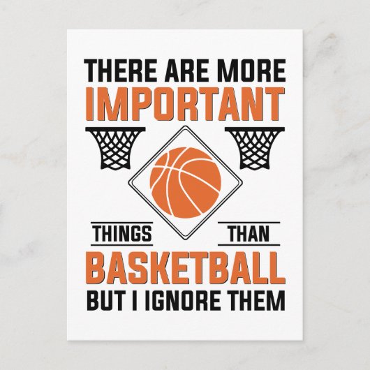 バスケットボールより重要なことは他にもある ポストカード (正面)