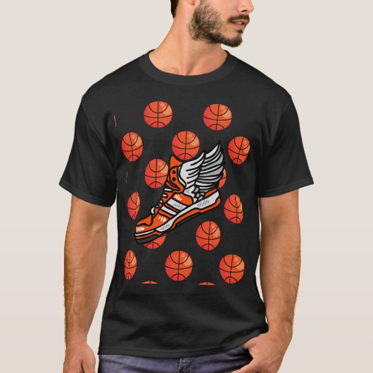 バスケットボールをする人 Tシャツ (正面)