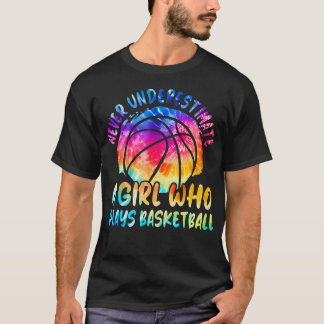 バスケットボールをする女の子をナメるなRa Tシャツ