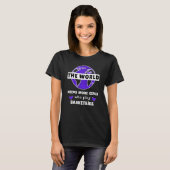 バスケットボールをする女子が増えてほしい Tシャツ (正面フル)