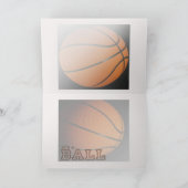 バスケットボールをする カード (内部)