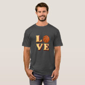 バスケットボールをする Tシャツ (正面フル)