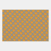 バスケットボールをテーマにしたスポーティ ラッピングペーパーシート (正面)