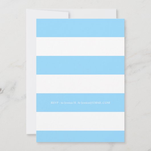 バスケットボールをテーマにしたバースデーパーティーティール（緑がかった色）招待状 招待状 (裏面)