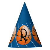 バスケットボールをテーマにしたパーティーハット パーティーハット (正面)