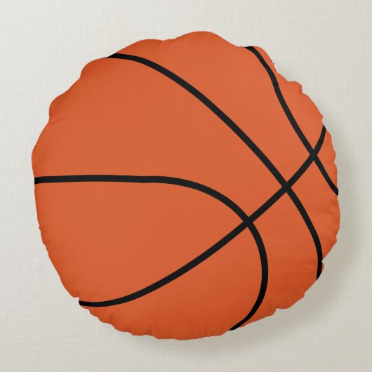 バスケットボールをテーマにした ラウンドクッション (裏面)