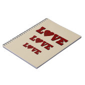 バスケットボールをハートで愛する ノートブック (左側)