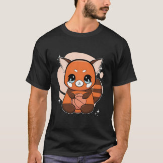バスケットボールを持つレッサーパンダ Tシャツ