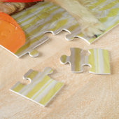 バスケットボールを遊んでいるゴールデン・リトリーバー ジグソーパズル (側面)