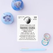 バスケットボールアイコン、バスケットボールトレーニングコース チラシ (シングル)