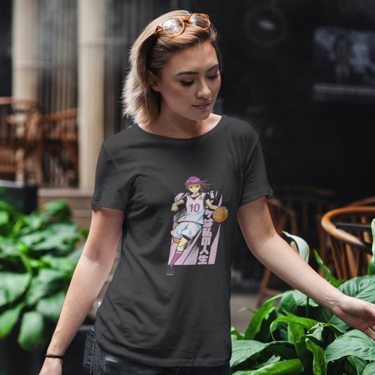 バスケットボールアニメガール Tシャツ