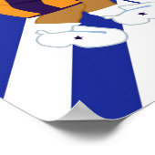 バスケットボールアフリカンアメリカン・ボーイ誕生日 ポスター (角)