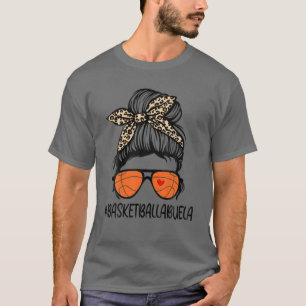 バスケットボールアベラライフレオパードMessy Bun母 Tシャツ