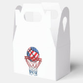 バスケットボールアメリカ愛国心7月の米国国旗 フェイバーボックス (オープン)