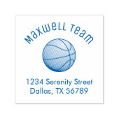 バスケットボールアーチファミリーアドレス セルフインキングスタンプ (デザイン)