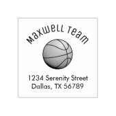 バスケットボールアーチファミリーアドレス ラバースタンプ (インプリント)