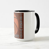 バスケットボールアートサンキューコーチ マグカップ (正面右)