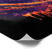 バスケットボールアートスケットボールラバープラネットウォーターコ ポスター (角)