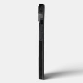 バスケットボールアートワークお名前白黒赤 Case-Mate iPhoneケース (裏面 / 左)