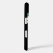 バスケットボールアートワークお名前白黒赤 Case-Mate iPhoneケース (裏面 / 右)