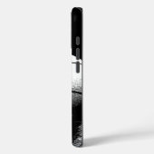 バスケットボールアートワークお名前白黒赤 Case-Mate iPhoneケース (裏面 / 左)