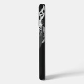 バスケットボールアートワークお名前白黒赤 Case-Mate iPhoneケース (裏面 / 左)