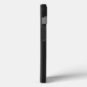 バスケットボールアートワークお名前白黒赤 Case-Mate iPhoneケース (裏面 / 右)