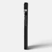 バスケットボールアートワークお名前白黒赤 Case-Mate iPhoneケース (裏面 / 左)