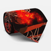 バスケットボールアートワークのネック衣服 ネクタイ (ロール)