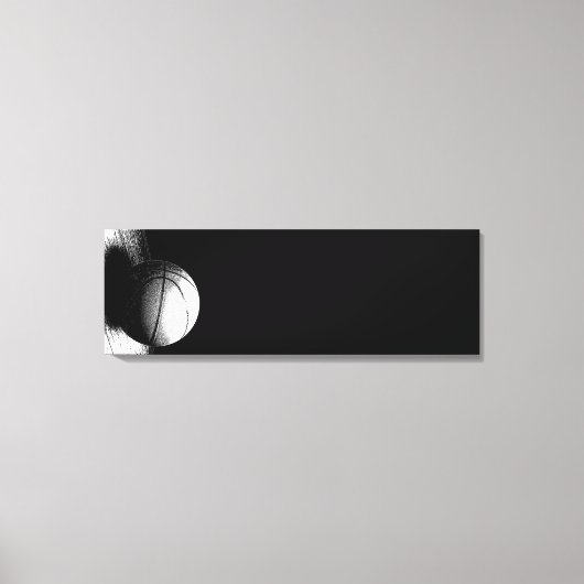 バスケットボールアートワーク キャンバスプリント (正面)