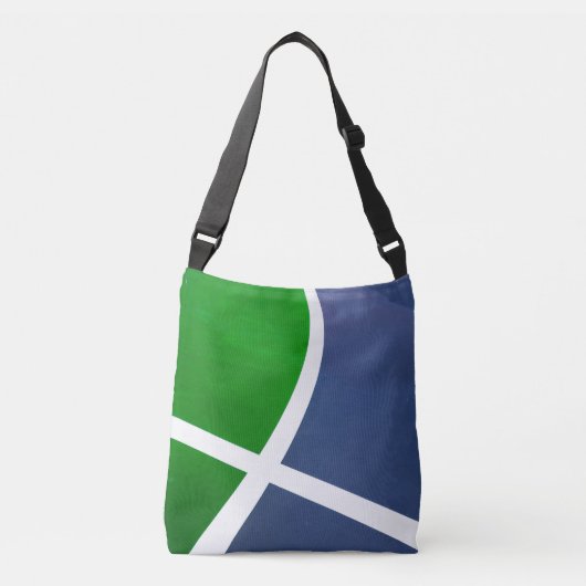 バスケットボールアートワーク クロスボディバッグ (正面)