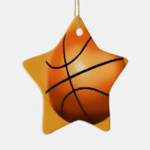バスケットボールアートワーク セラミックオーナメント (右)
