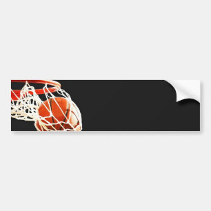 バスケットボールアートワーク バンパーステッカー