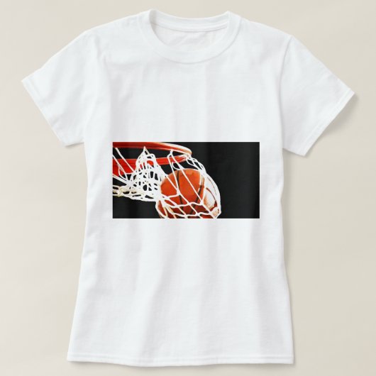 バスケットボールアートワーク Tシャツ (デザイン正面)