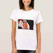 バスケットボールアートワーク Tシャツ (正面)