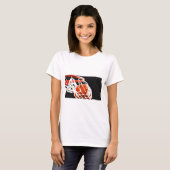 バスケットボールアートワーク Tシャツ (正面フル)