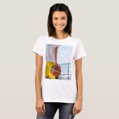 バスケットボールアートワーク Tシャツ (正面フル)