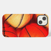 バスケットボールアート iPhoneケース (裏面横)