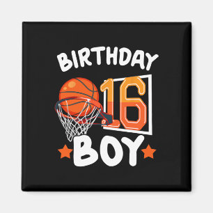 バスケットボールイム16歳16誕生日ボーイデコール マグネット