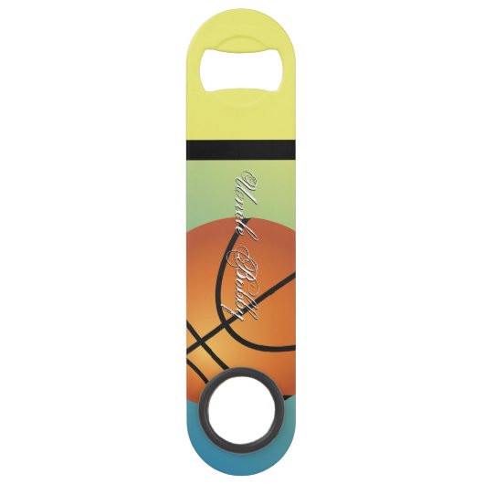 バスケットボールイメージ🏀モノグラムバジェットスペシャル スピード栓抜き (正面)