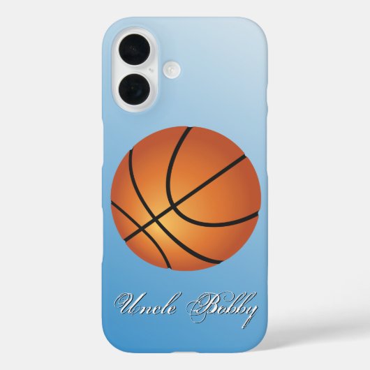 バスケットボールイメージ🏀モノグラムバジェットスペシャル Case-Mate iPhoneケース (裏面)