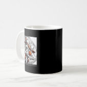 バスケットボールイメージ コーヒーマグカップ (正面左)