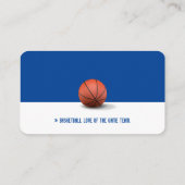 バスケットボールインストラクター |コーチ |トレーナービジネスC 名刺 (裏面)