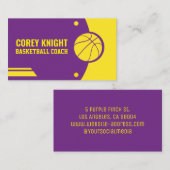 バスケットボールインストラクター – バスケットボールコーチ 名刺