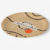 バスケットボールウォッチのパーティー ペーパープレート (アングル)