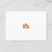 バスケットボールオレンジ、Marzipanファンタスティックなイラスト プレイスカード (裏面)