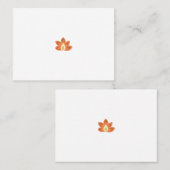 バスケットボールオレンジ、Marzipanファンタスティックなイラスト プレイスカード (正面/裏面)