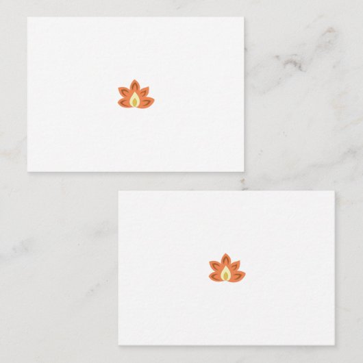 バスケットボールオレンジ、Marzipanファンタスティックなイラスト プレイスカード (正面/裏面)