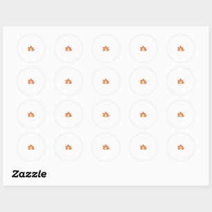 バスケットボールオレンジ、Marzipanファンタスティックステッカー ラウンドシール